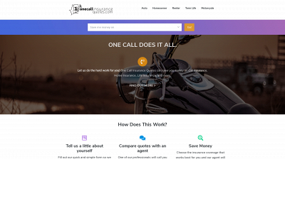 onecallinsurancequotes.com snapshot