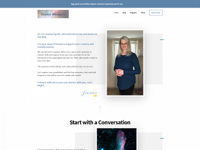 cosmicwhispers.com snapshot