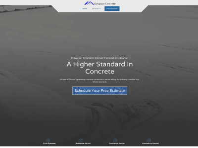 elevationconcrete.com snapshot