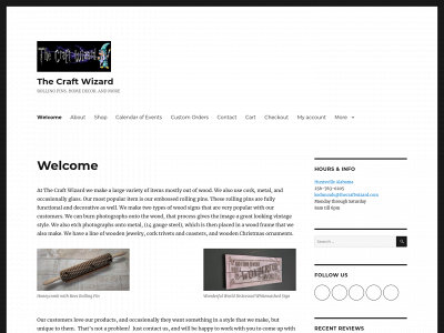 thecraftwizard.com snapshot