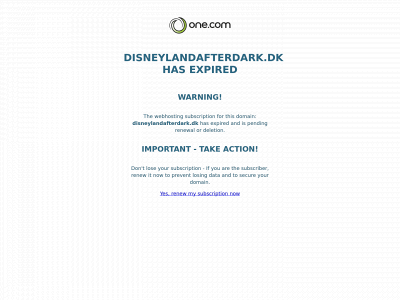 disneylandafterdark.dk snapshot