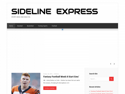 sidelineexpress.com snapshot