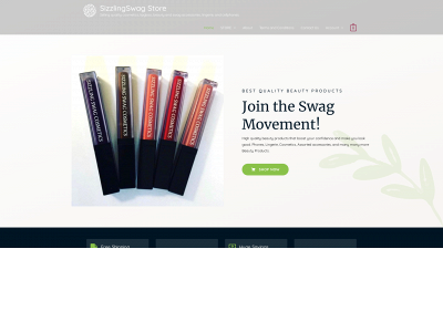 sizzlingswag.com snapshot