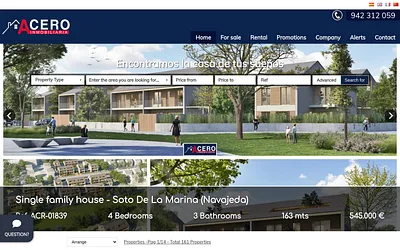 aceroinmobiliaria.com snapshot