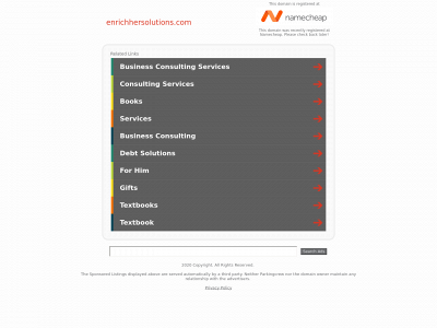 enrichhersolutions.com snapshot