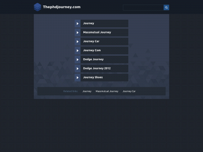 thephdjourney.com snapshot