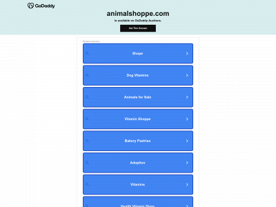 animalshoppe.com snapshot