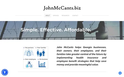 www.johnmccants.biz snapshot