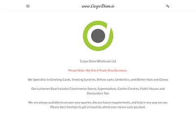 www.carpediem.ie snapshot