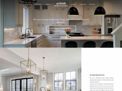 avenirkitchenandbath.com snapshot