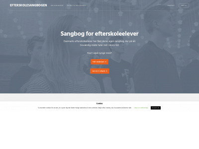efterskolesangbogen.dk snapshot