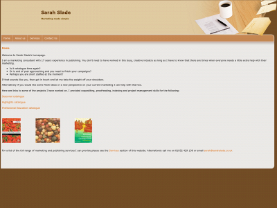 sarahslade.co.uk snapshot