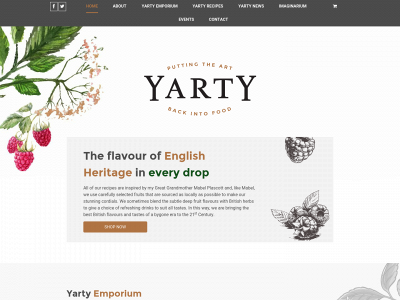 yartycordials.co.uk snapshot