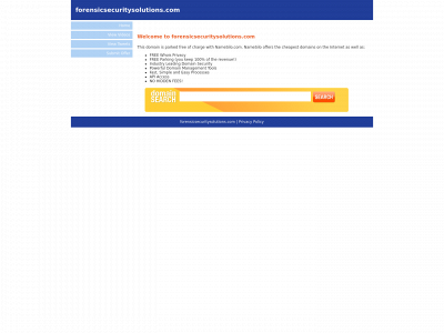 forensicsecuritysolutions.com snapshot
