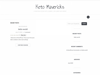 ketomavericks.com snapshot