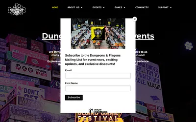 dungeonsandflagons.co.uk snapshot