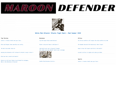maroondefender.com snapshot