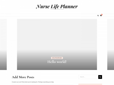 nurselifeplanner.com snapshot