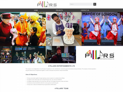 4pillarsentertainments.com snapshot