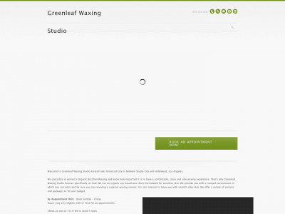 greenleafwaxingstudio.com snapshot