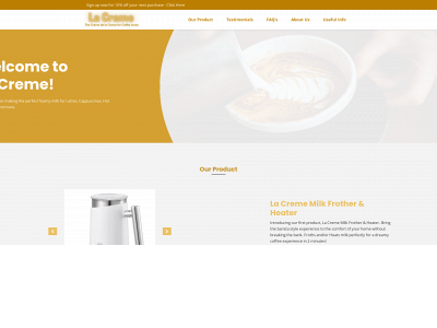 lacremeofficial.com snapshot