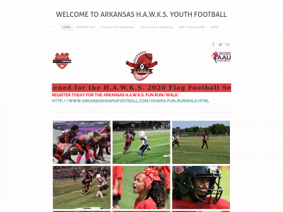 www.arkansashawksfootball.com snapshot