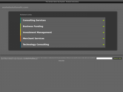 sealedsolutionsllc.com snapshot
