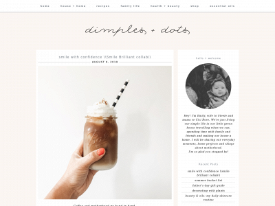 dimplesanddots.com snapshot