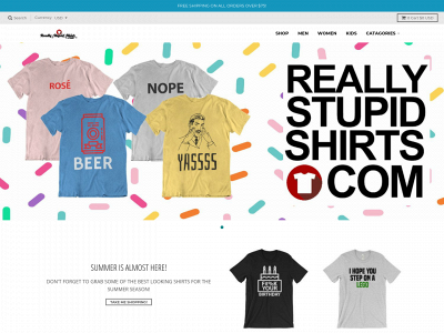 reallystupidshirts.com snapshot