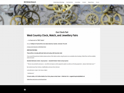 westcountryclockfairs.co.uk snapshot