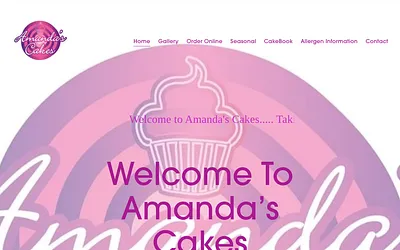 amandas-cakes.com snapshot