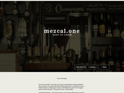 www.mezcal.one snapshot