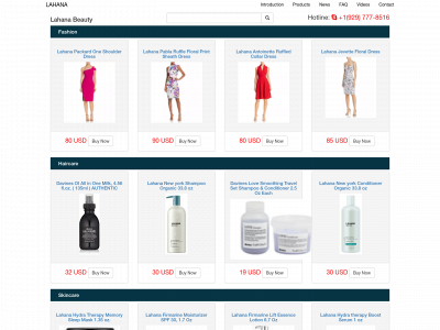 lahanabeauty.com snapshot