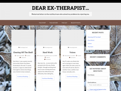 dearextherapist.com snapshot