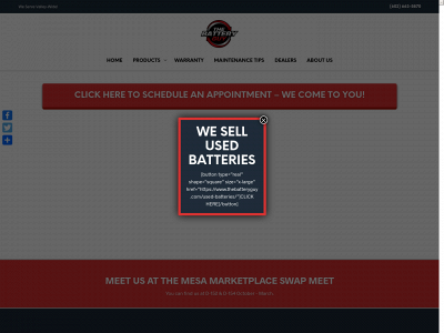 thebatteryguy.com snapshot