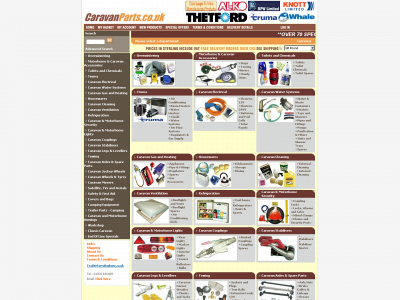 caravanparts.co.uk snapshot