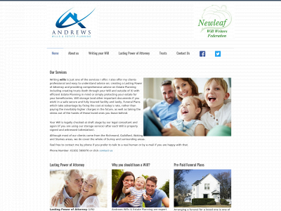 andrewswills.co.uk snapshot