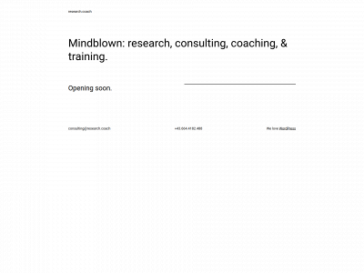 research.coach snapshot