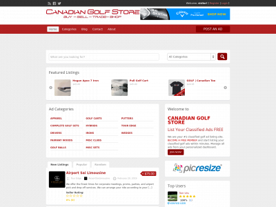 canadiangolfstore.com snapshot
