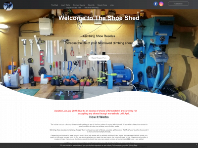 theshoeshed.co.uk snapshot