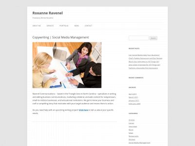 roxanneravenel.com snapshot