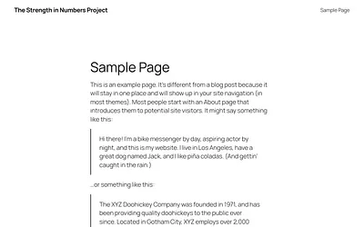 strengthinnumbers.org snapshot