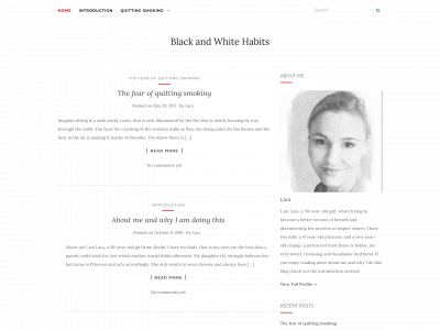 blackandwhitehabits.com snapshot