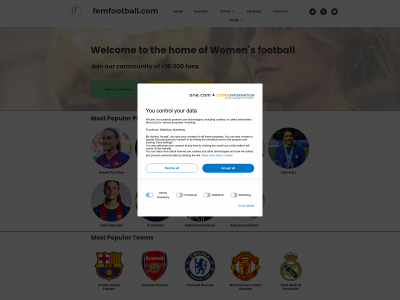 femfootball.com snapshot
