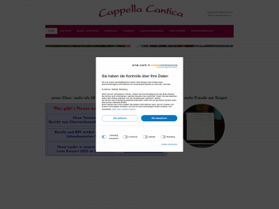 cappella-cantica.de snapshot