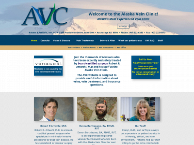 alaskaveinclinic.com snapshot