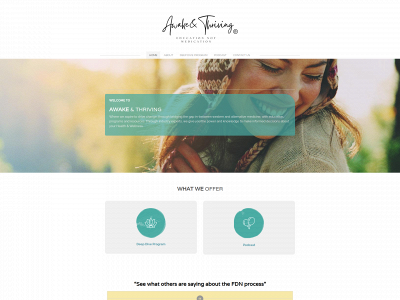 www.awakeandthriving.com snapshot