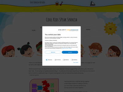 funspanishforkids.com snapshot