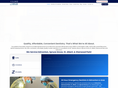 smilesdentalgroup.com snapshot