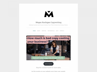 megankachigan.com snapshot